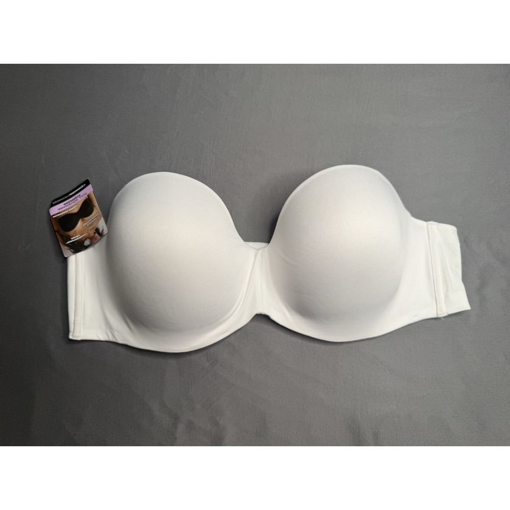 Maidenform Full Coverage Strapless Lift Underwire Bra White Size 42C SN0004 NWT